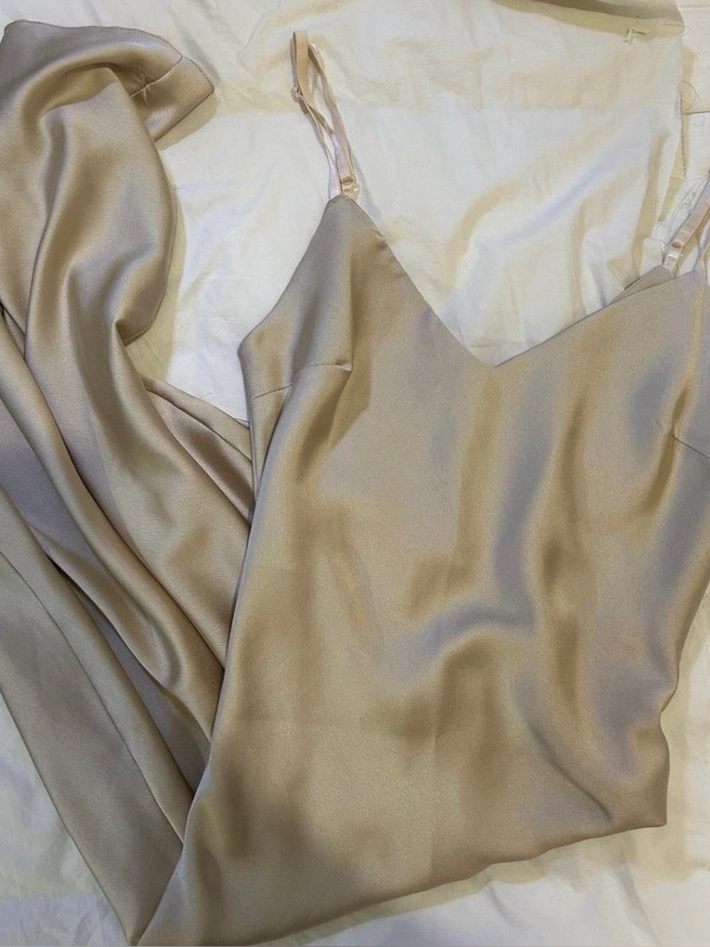 Silk bias cut dress
